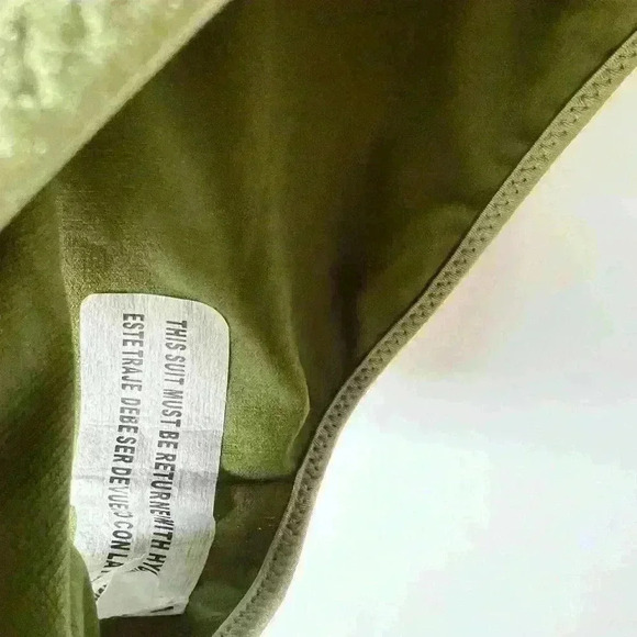 NWT! Fe Noel X Target Metallic High Leg Cheeky One Piece Swimsuit - Picture 4 of 6